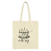 Happy Mother Earth Day Tote Bag, Eco Friendly Tote, Reusable Grocery Bag, Earth Day Gift, Gift For Mom, Mothers Day Tote, Everyday Tote - Tawshia